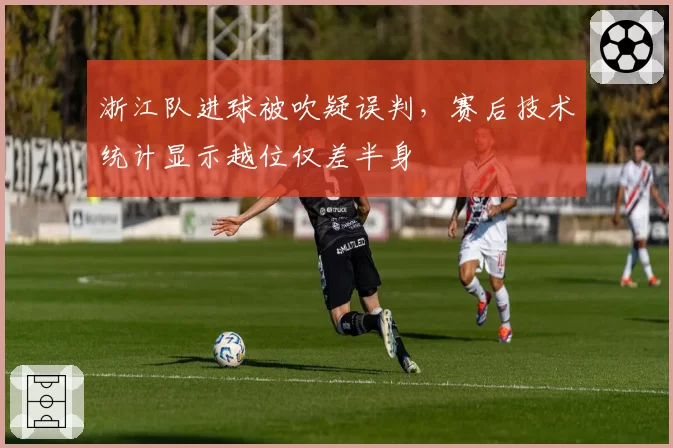 浙江队进球被吹疑误判，赛后技术统计显示越位仅差半身